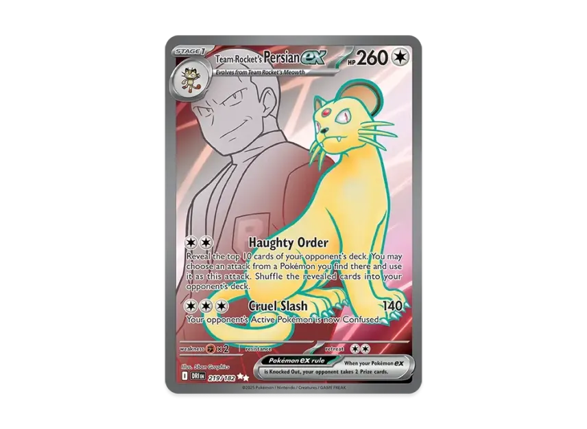 Team Rocket's Persian ex UR [DRI 219/240] [EN] (Scarlet & Violet "Destined Rivals")