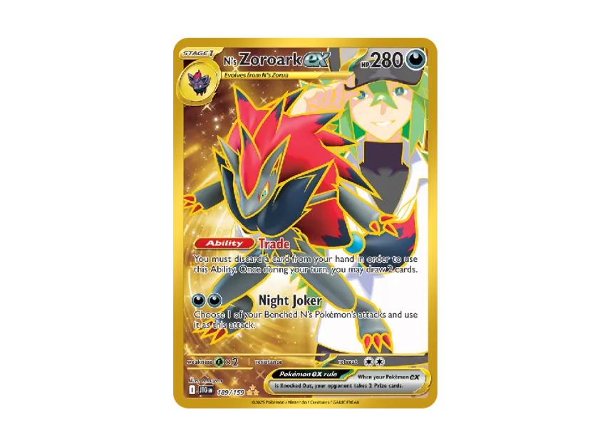 N's Zoroark ex HR [JTG 189/159] [EN] (Scarlet & Violet "Journey Together")