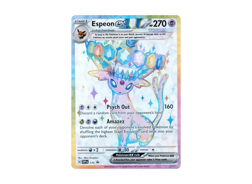 Espeon ex PROMO [SVP 175] [EN] (Scarlet & Violet "Prismatic Evolutions Premium Figure Collection")