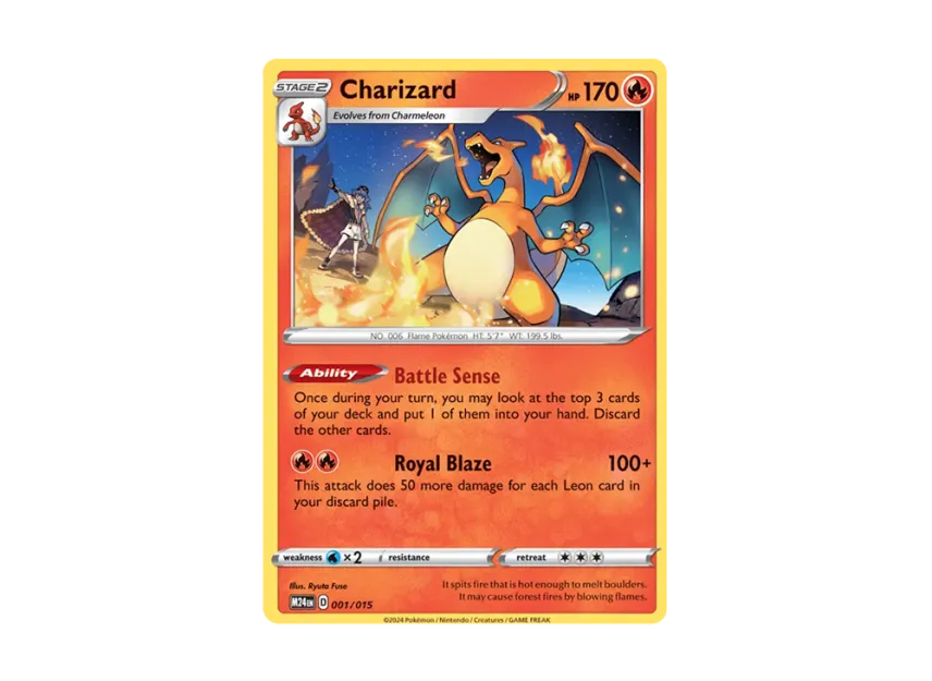 Charizard [M24 001/015] [EN] (Scarlet & Violet "Mcdonald's 2025 Dragon Discovery")