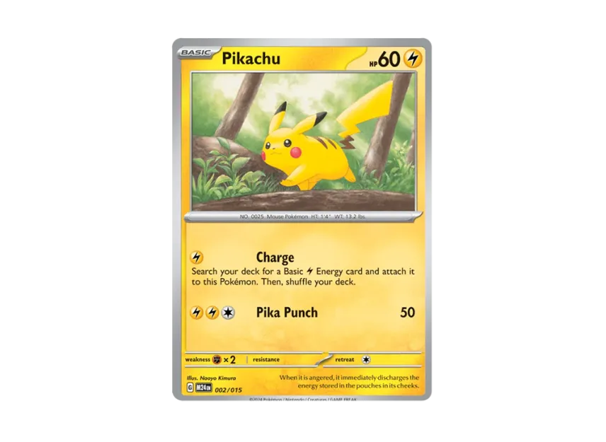 Pikachu [M24 002/015] [EN] (Scarlet & Violet "Mcdonald's 2025 Dragon Discovery")