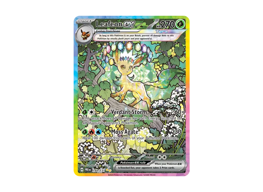 Leafeon ex SIR [PRE 144/131] [EN] (Scarlet & Violet "Prismatic Evolutions")