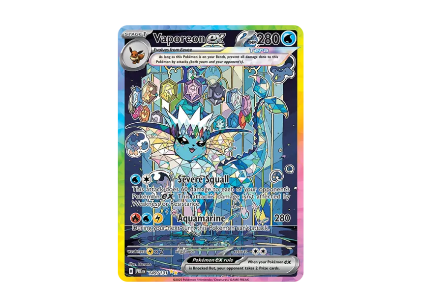 Vaporeon ex SIR [PRE 149/131] [EN] (Scarlet & Violet "Prismatic Evolutions")