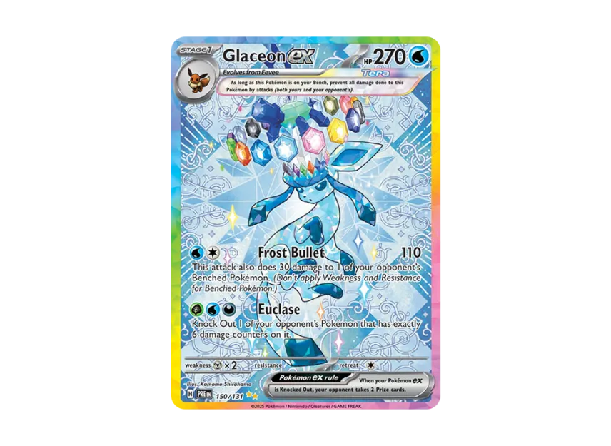 Glaceon ex SIR [PRE 150/131] [EN] (Scarlet & Violet "Prismatic Evolutions")