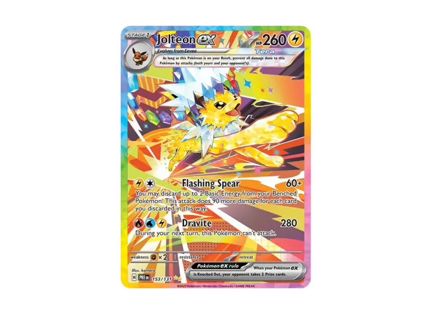 Jolteon ex SIR [PRE 153/131] [EN] (Scarlet & Violet "Prismatic Evolutions")