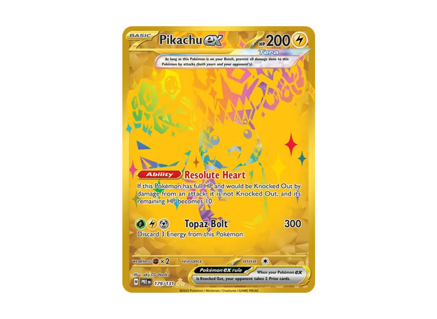 Pikachu ex HR [PRE 179/131] [EN] (Scarlet & Violet "Prismatic Evolutions")