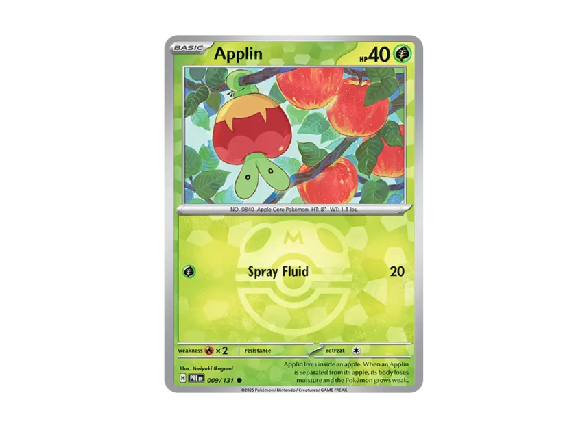 Applin C : Master Ball Holo [PRE 009/131] [EN] (Scarlet & Violet "Prismatic Evolutions")