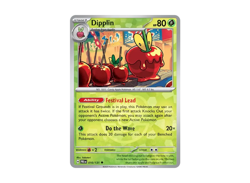 Dipplin U : Master Ball Holo [PRE 010/131] [EN] (Scarlet & Violet "Prismatic Evolutions")