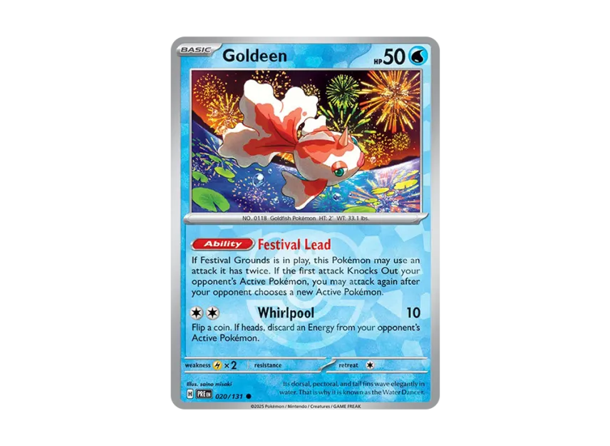Goldeen C : Master Ball Holo [PRE 020/131] [EN] (Scarlet & Violet "Prismatic Evolutions")