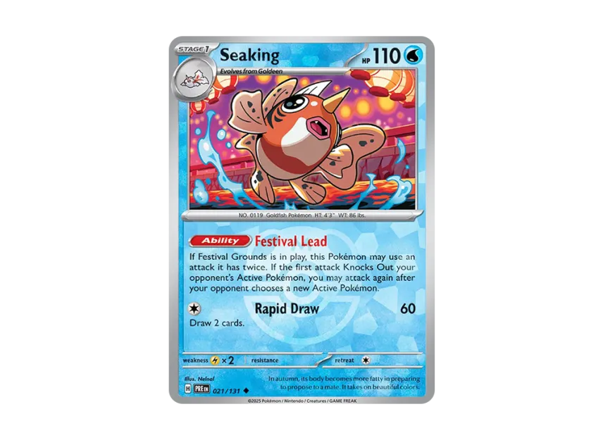 Seaking U : Master Ball Holo [PRE 021/131] [EN] (Scarlet & Violet "Prismatic Evolutions")