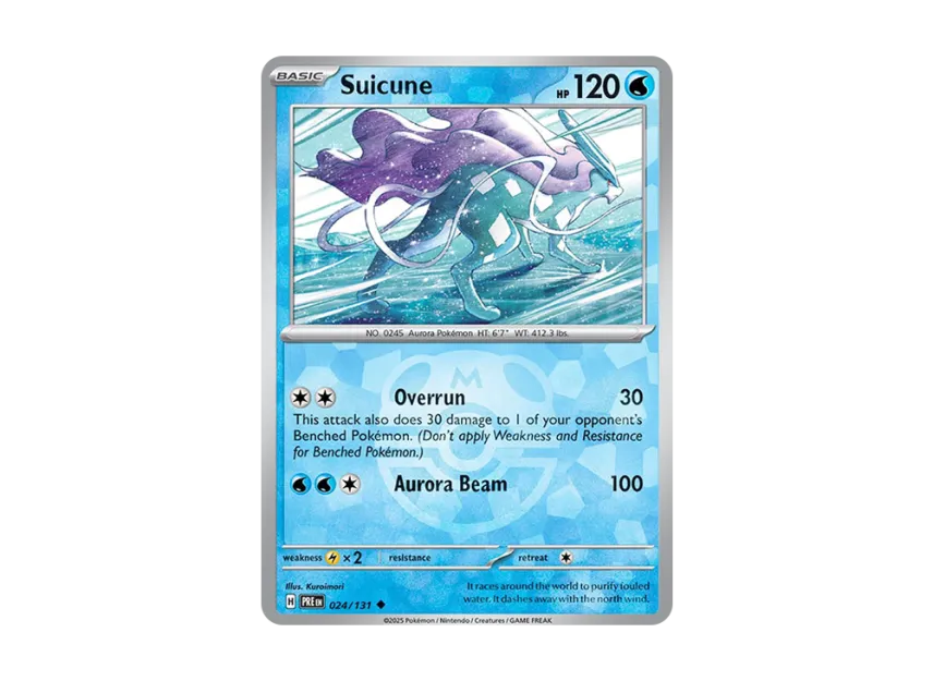Suicune U : Master Ball Holo [PRE 024/131] [EN] (Scarlet & Violet "Prismatic Evolutions")