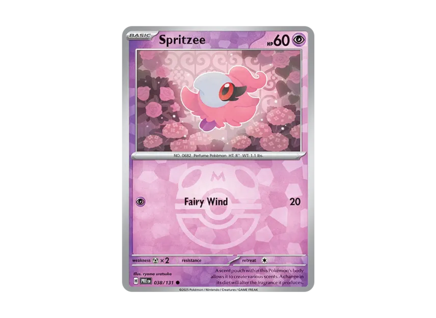 Spritzee C : Master Ball Holo [PRE 038/131] [EN] (Scarlet & Violet "Prismatic Evolutions")