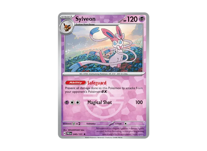 Sylveon R : Master Ball Holo [PRE 040/131] [EN] (Scarlet & Violet "Prismatic Evolutions")