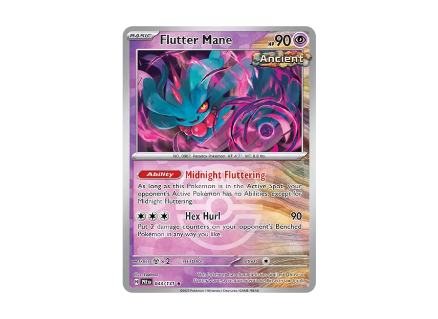 Flutter Mane R : Master Ball Holo [PRE 043/131] [EN] (Scarlet & Violet "Prismatic Evolutions")