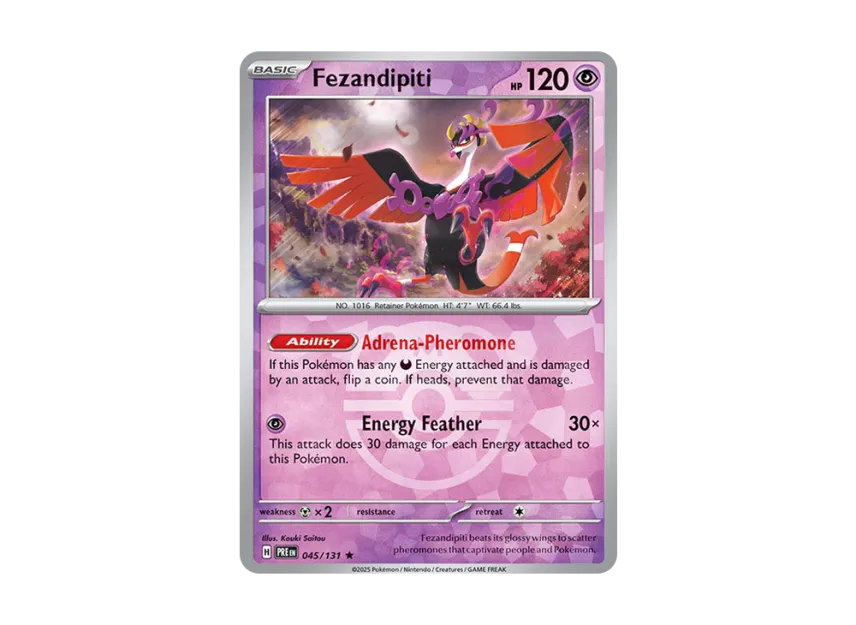 Fezandipiti R : Master Ball Holo [PRE 045/131] [EN] (Scarlet & Violet "Prismatic Evolutions")