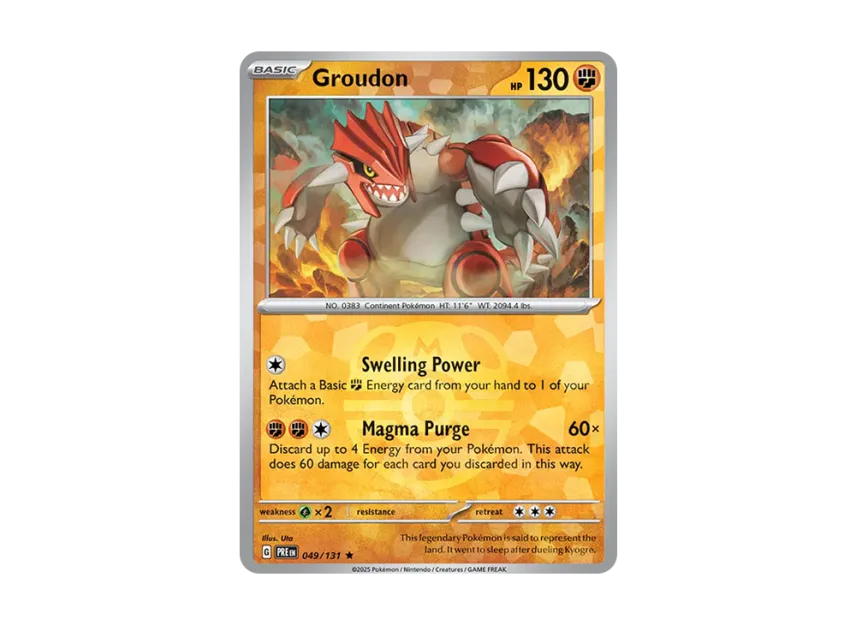 Groudon R : Master Ball Holo [PRE 049/131] [EN] (Scarlet & Violet "Prismatic Evolutions")