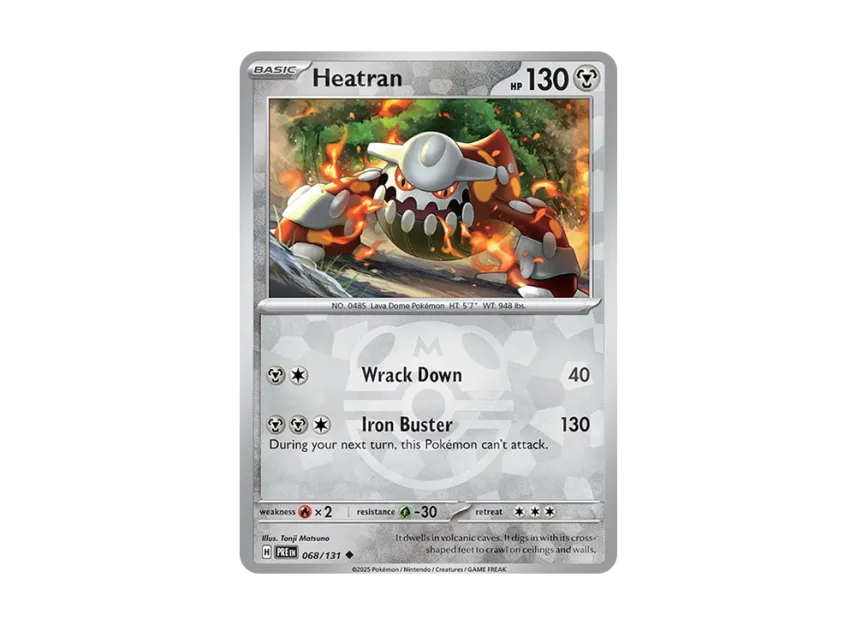 Heatran U : Master Ball Holo [PRE 068/131] [EN] (Scarlet & Violet "Prismatic Evolutions")