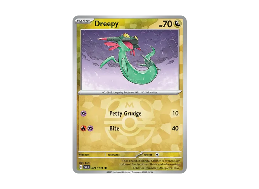 Dreepy C : Master Ball Holo [PRE 071/131] [EN] (Scarlet & Violet "Prismatic Evolutions")