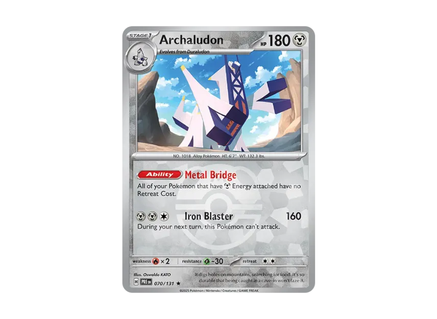 Archaludon R : Master Ball Holo [PRE 070/131] [EN] (Scarlet & Violet "Prismatic Evolutions")