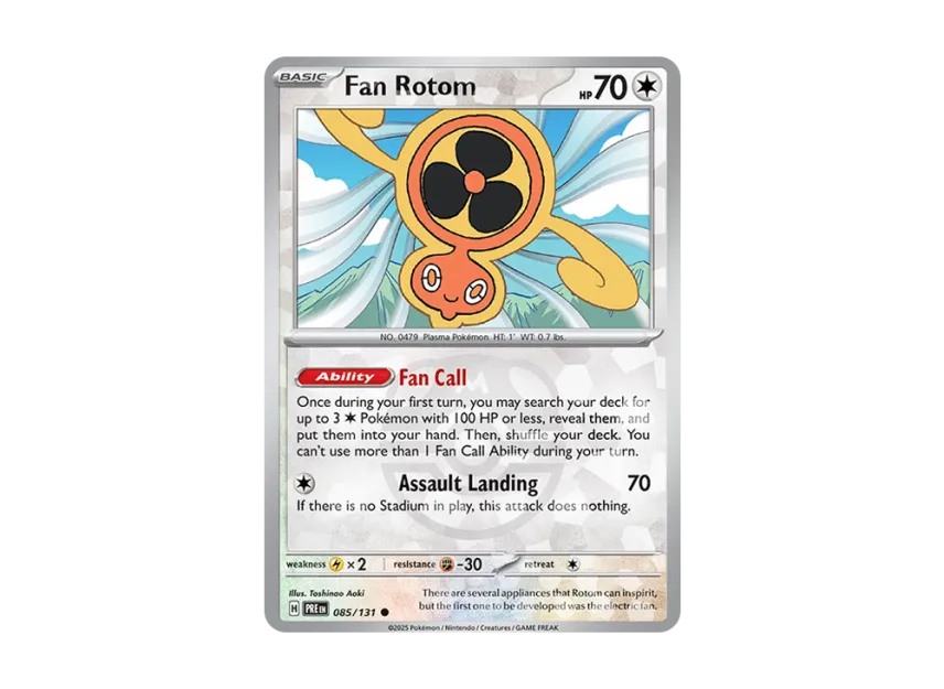 Fan Rotom C : Master Ball Holo [PRE 085/131] [EN] (Scarlet & Violet "Prismatic Evolutions")