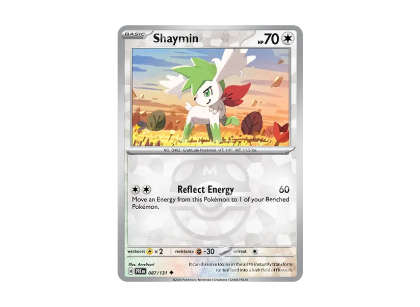 Shaymin U : Master Ball Holo [PRE 087/131] [EN] (Scarlet & Violet "Prismatic Evolutions")
