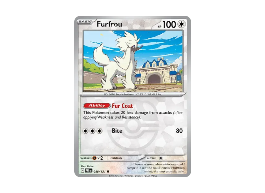 Furfrou C : Master Ball Holo [PRE 088/131] [EN] (Scarlet & Violet "Prismatic Evolutions")