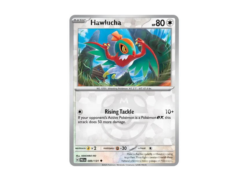Hawlucha U : Master Ball Holo [PRE 089/131] [EN] (Scarlet & Violet "Prismatic Evolutions")