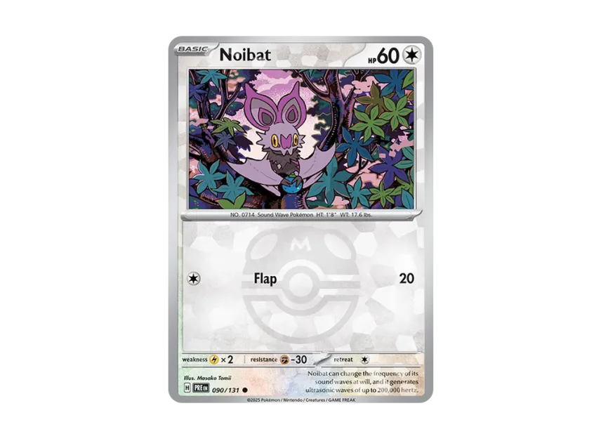 Noibat C : Master Ball Holo [PRE 090/131] [EN] (Scarlet & Violet "Prismatic Evolutions")