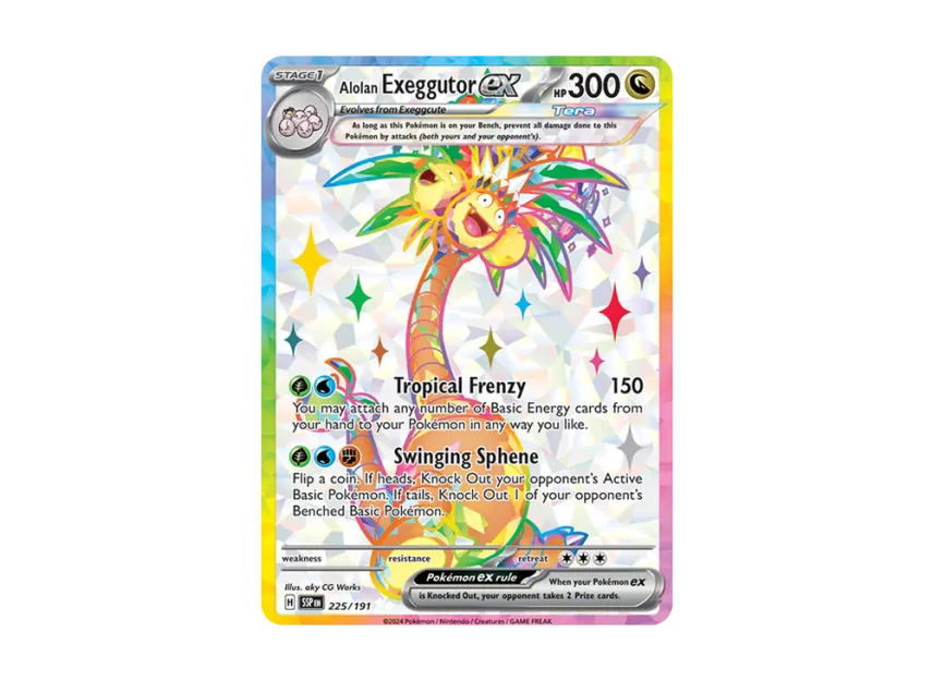 Alolan Exeggutor ex UR [SSP 225/191] [EN] (Scarlet & Violet "Surging Sparks")