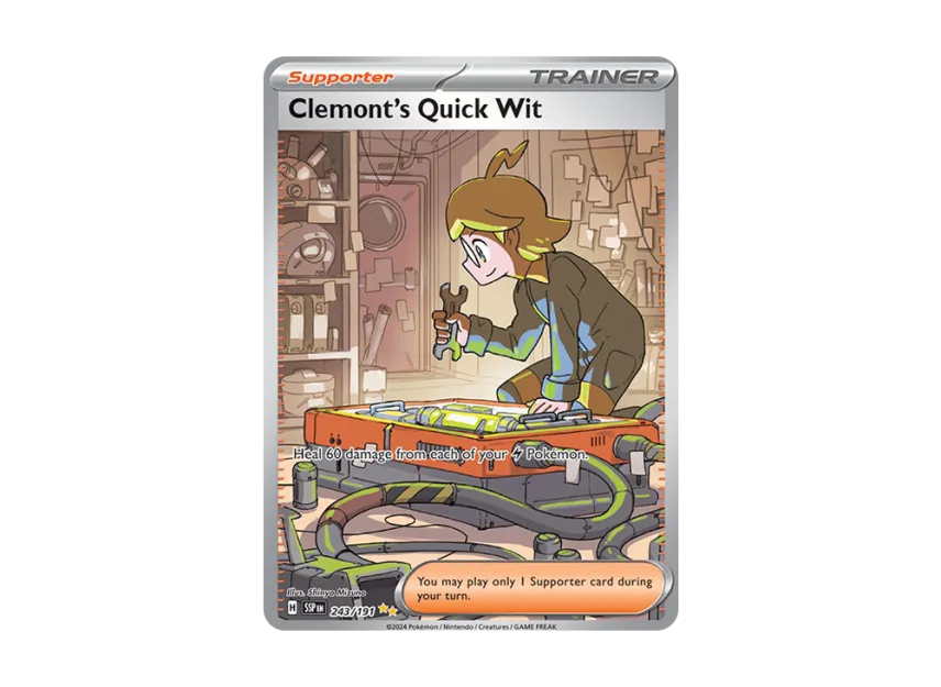 Clemont's Quick Wit SIR [SSP 243/191] [EN] (Scarlet & Violet "Surging Sparks")