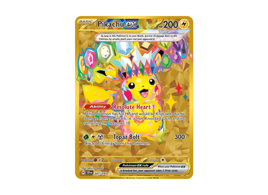 Pikachu ex HR [SSP 247/191] [EN] (Scarlet & Violet "Surging Sparks")