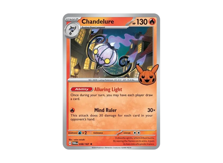 Chandelure R [TWM 038/167] [EN] (Scarlet & Violet "TRICK OR TRADE 2024")