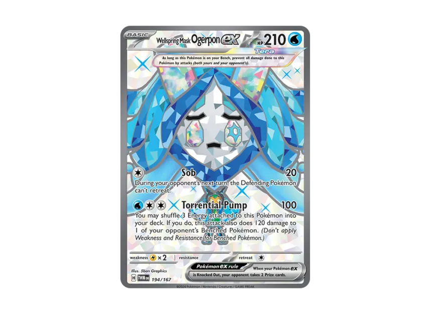 Wellspring Mask Ogerpon ex UR [TWM 194/167] [EN] (Scarlet & Violet "Twilight Masquerade")