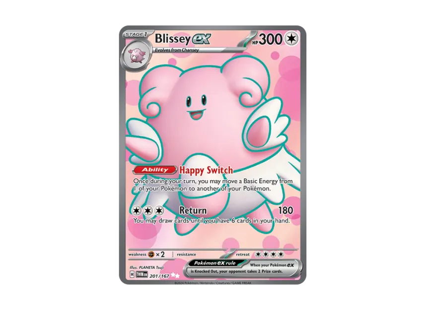 Blissey ex UR [TWM 201/167] [EN] (Scarlet & Violet "Twilight Masquerade")
