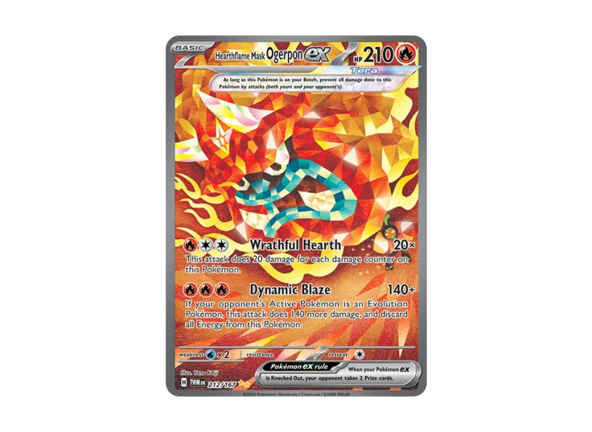 Hearthflame Mask Ogerpon ex SIR [TWM 212/167] [EN] (Scarlet & Violet "Twilight Masquerade")