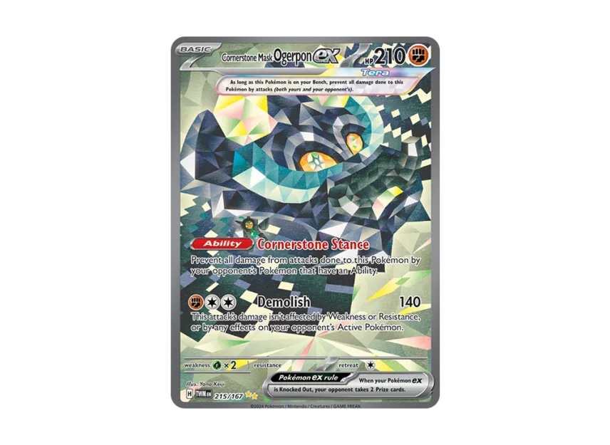 Cornerstone Mask Ogerpon ex SIR [TWM 215/167] [EN] (Scarlet & Violet "Twilight Masquerade")