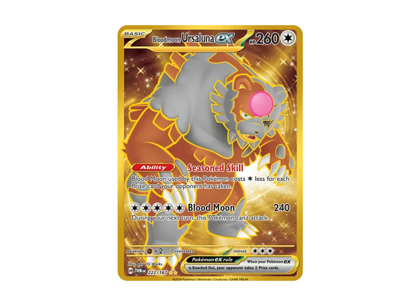 Bloodmoon Ursaluna ex HR [TWM 222/167] [EN] (Scarlet & Violet "Twilight Masquerade")