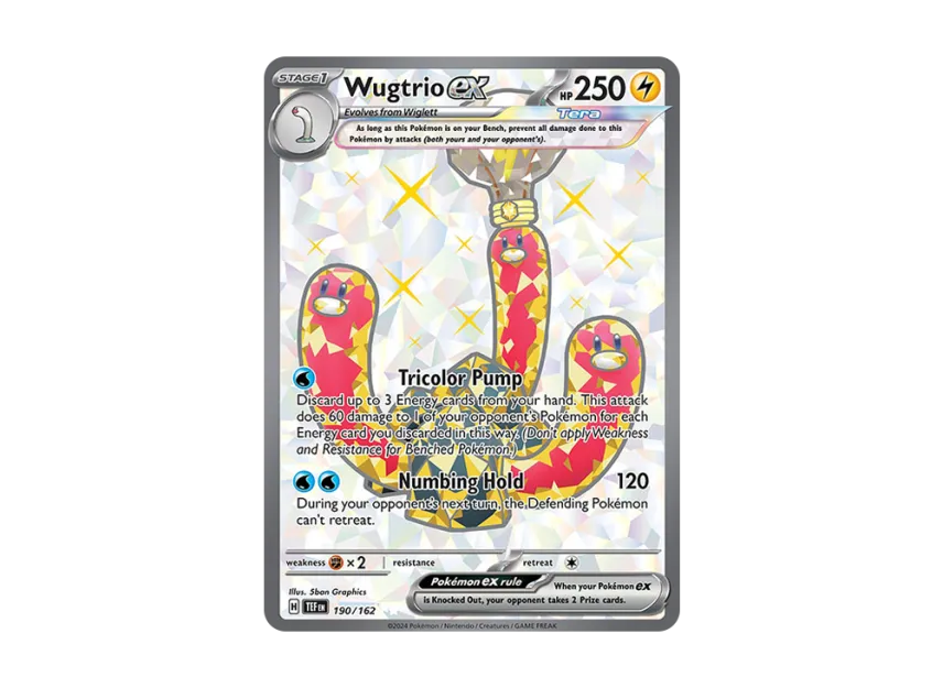 Wugtrio ex UR [TEF 190/162] [EN] (Scarlet & Violet "Temporal Forces")