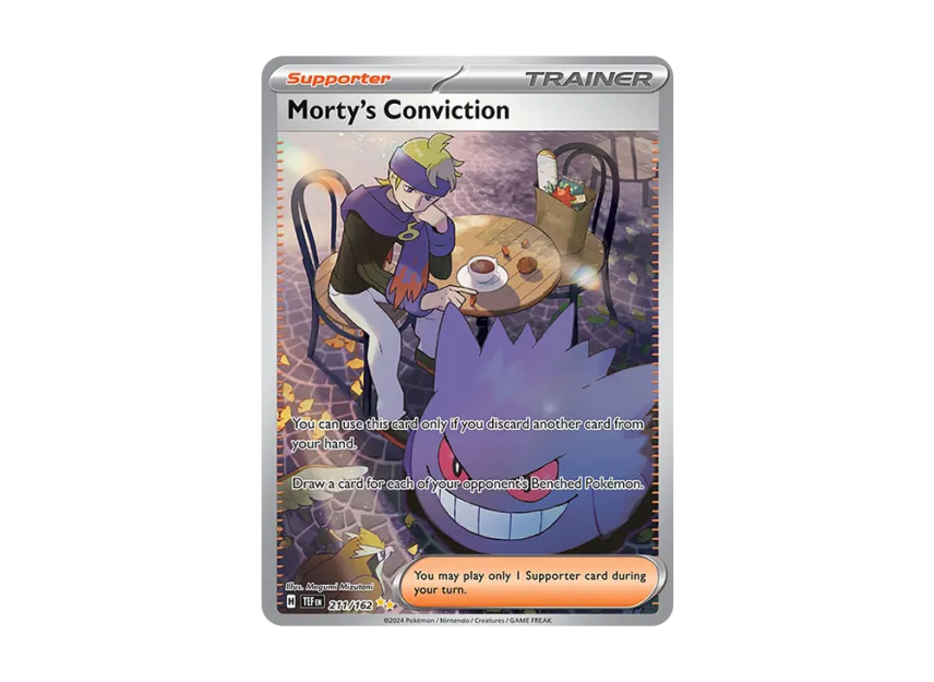 Morty's Conviction SIR [TEF 211/162] [EN] (Scarlet & Violet "Temporal Forces")