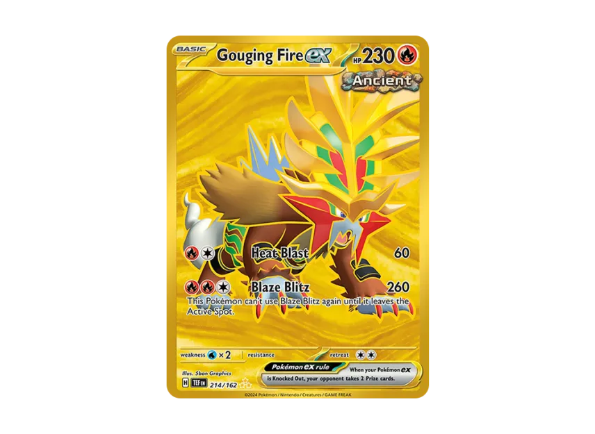 Gouging Fire ex HR [TEF 214/162] [EN] (Scarlet & Violet "Temporal Forces")