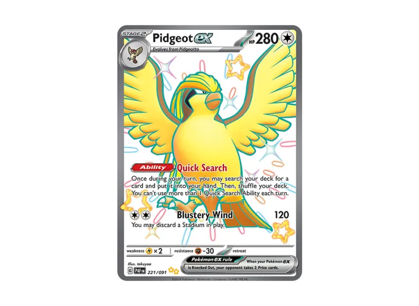 Pidgeot ex SUR [PAF 221/091] [EN] (Scarlet & Violet "Paldean Fates")