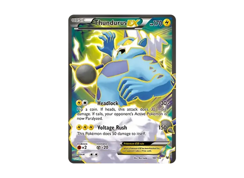 Thundurus EX UR [108-ROARING-SKIES 98/108] (XY "Roaring Skies")