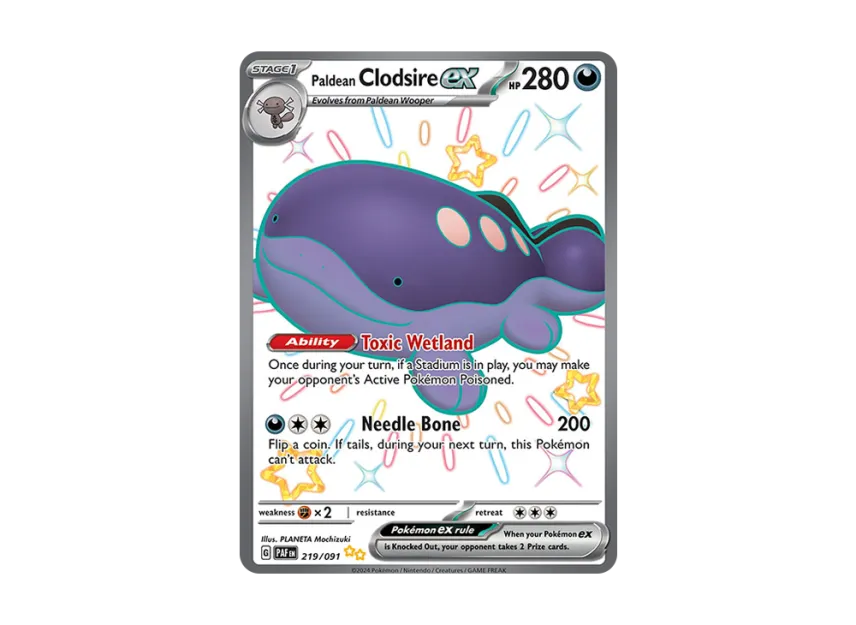 Paldean Clodsire ex SUR [PAF 219/091] [EN] (Scarlet & Violet "Paldean Fates")