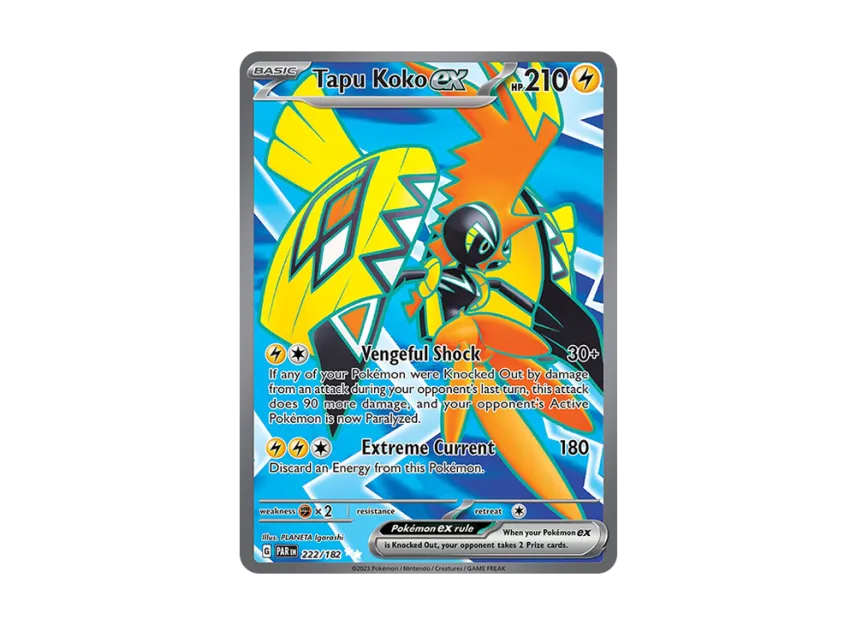 Tapu Koko ex UR [PAR 222/182] [EN] (Scarlet & Violet "Paradox Rift")