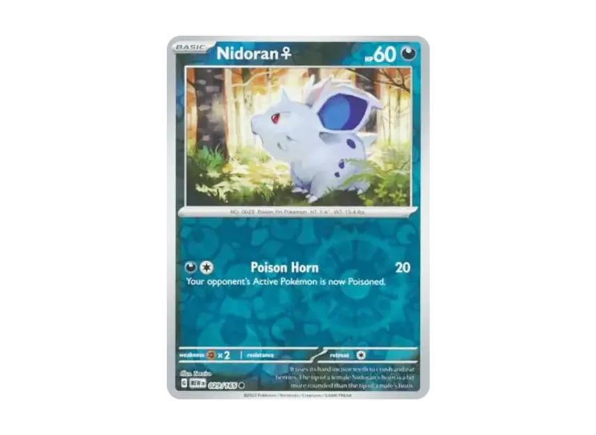 Nidoran(Female) C : Reverse Holo [MEW 029/165] [EN] (Scarlet & Violet "151")