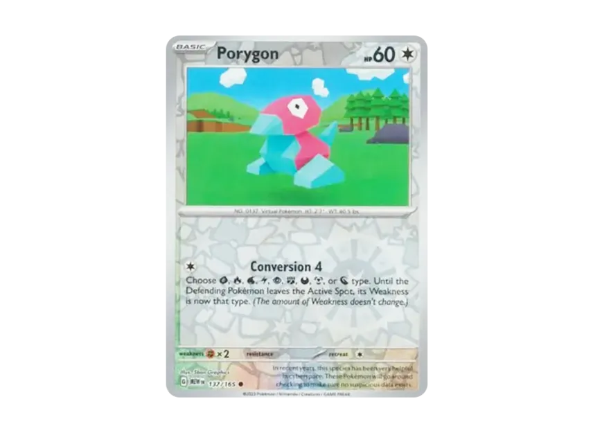 Porygon C : Reverse Holo [MEW 137/165] [EN] (Scarlet & Violet "151")