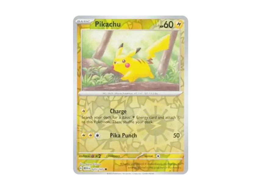 Pikachu C : Reverse Holo [MEW 025/165] [EN] (Scarlet & Violet "151")