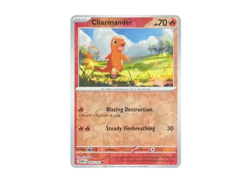 Charmander C : Reverse Holo [MEW 004/165] [EN] (Scarlet & Violet "151")
