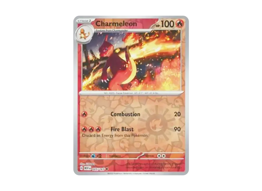 Charmeleon U : Reverse Holo [MEW 005/165] [EN] (Scarlet & Violet "151")