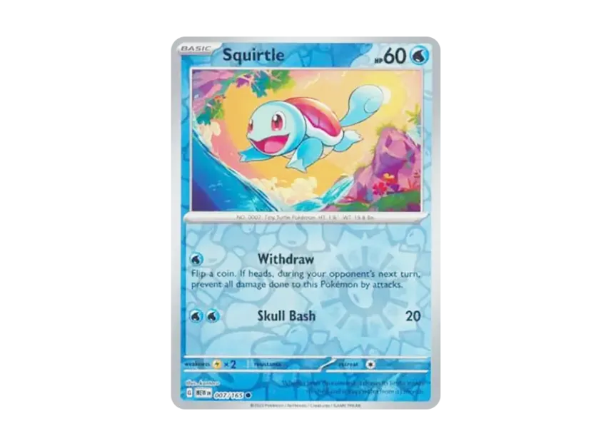 Squirtle C : Reverse Holo [MEW 007/165] [EN] (Scarlet & Violet "151")